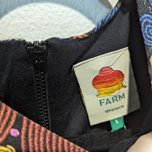 Black Stitched Flowers Lenzing Ecovero Viscose Midi Dress - Picture 3 of 7